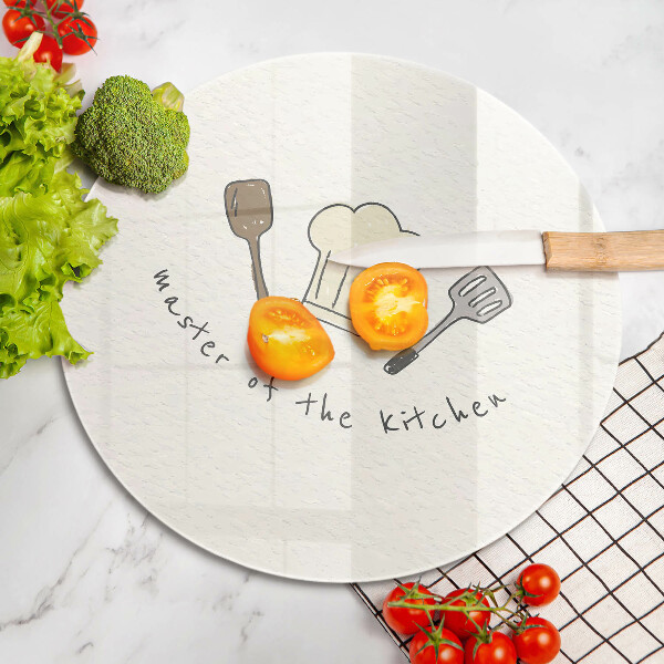 De vidrio templado Maestro de la cocina