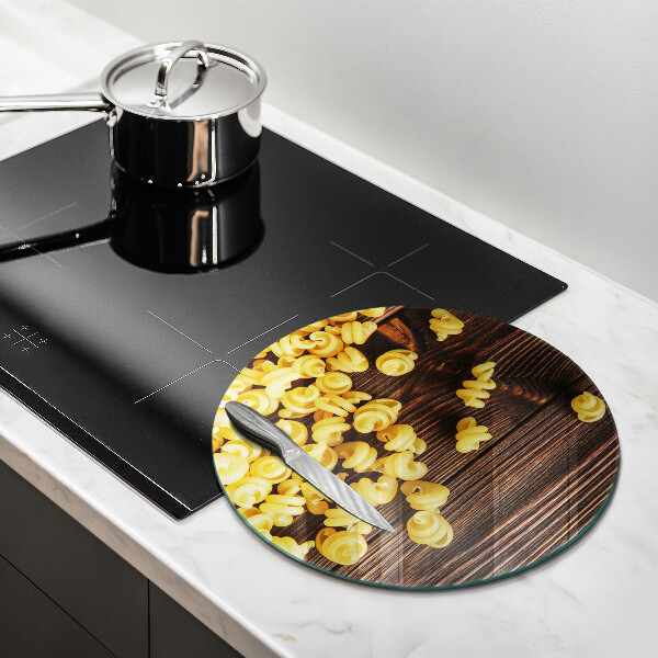 De vidrio templado Pasta en la mesa