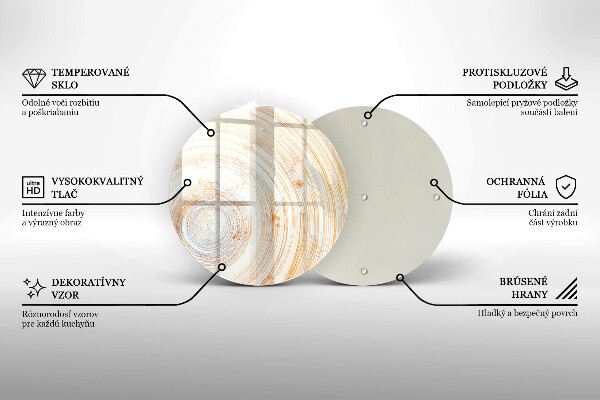 De vidrio templado Textura de madera