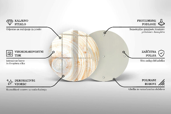 De vidrio templado Textura de madera