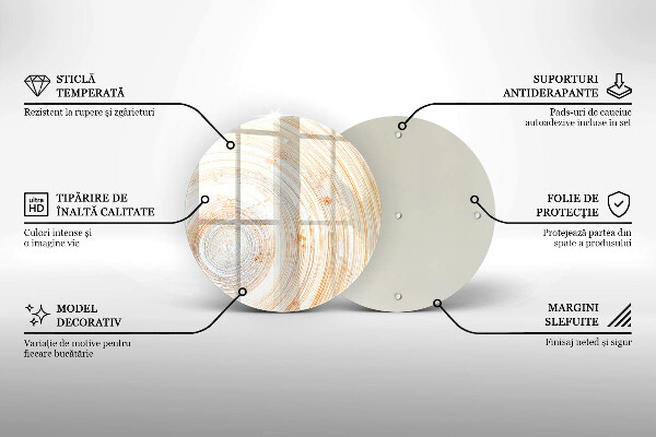 De vidrio templado Textura de madera