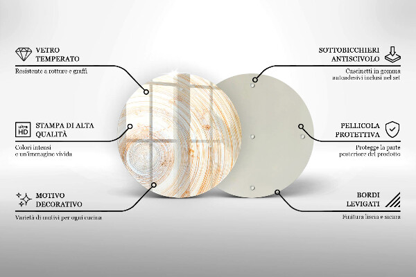 De vidrio templado Textura de madera