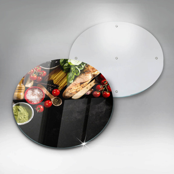 De vidrio templado Ingredientes y especias italianas