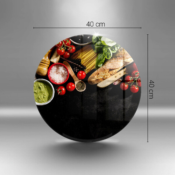 De vidrio templado Ingredientes y especias italianas