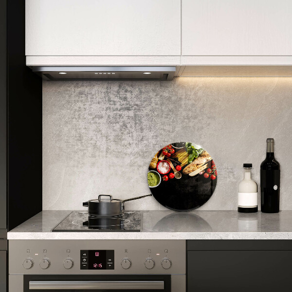 De vidrio templado Ingredientes y especias italianas