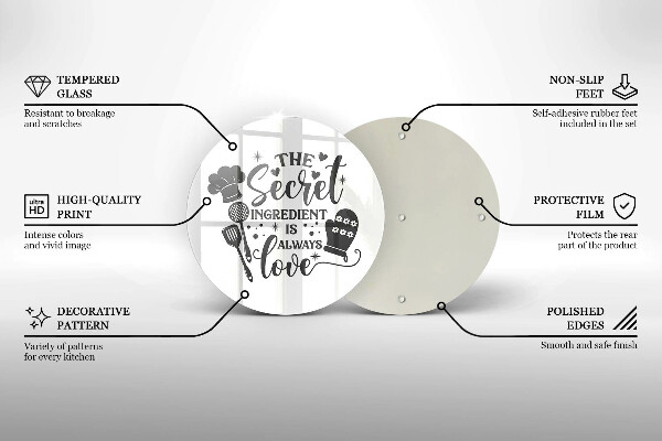 De vidrio templado Inscripción frase