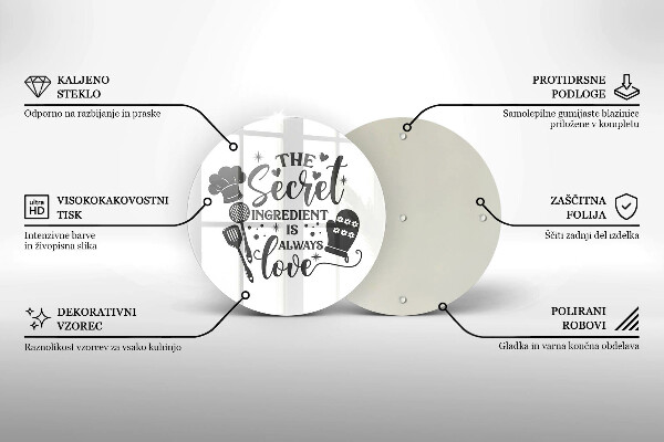 De vidrio templado Inscripción frase