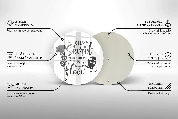 De vidrio templado Inscripción frase