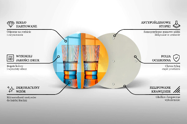 De vidrio templado Dos vasos de agua