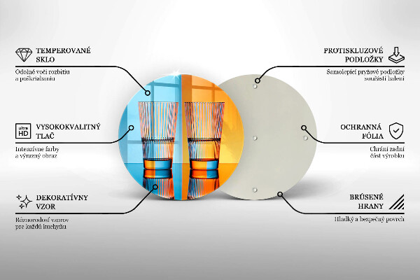 De vidrio templado Dos vasos de agua