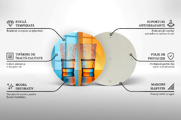 De vidrio templado Dos vasos de agua