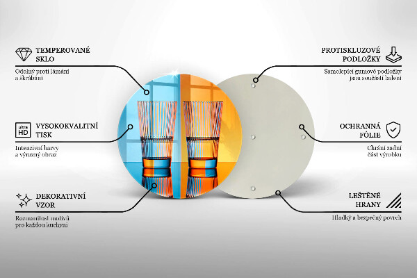 De vidrio templado Dos vasos de agua