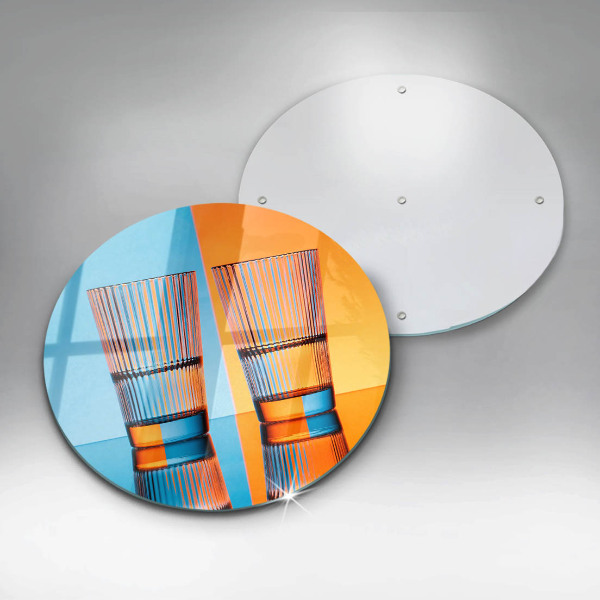 De vidrio templado Dos vasos de agua