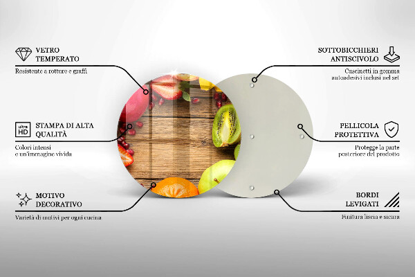 De vidrio templado Fruta fresca