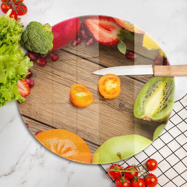 De vidrio templado Fruta fresca