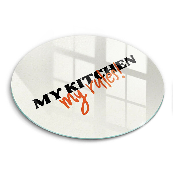 De vidrio templado My kitchen my rules