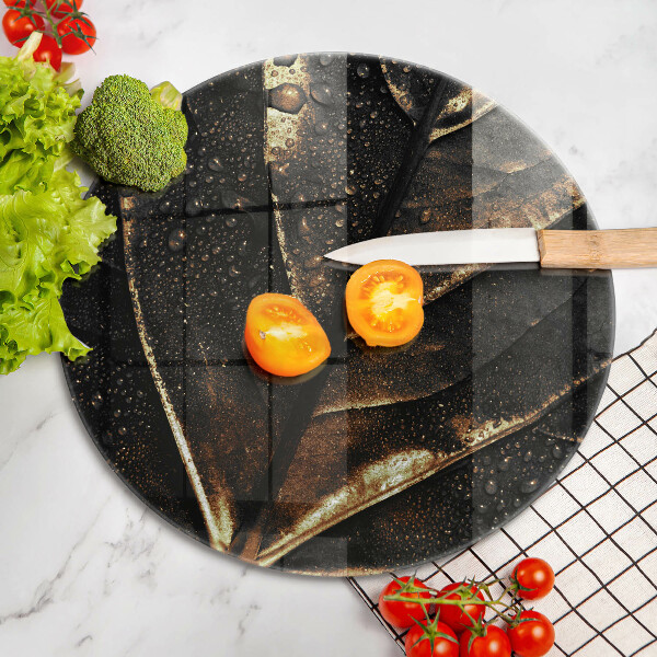 De vidrio templado Hoja de oro