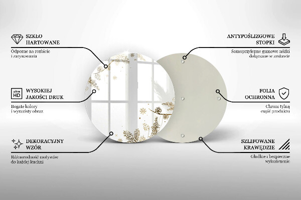 De vidrio templado Decoraciones de invierno