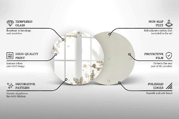 De vidrio templado Decoraciones de invierno