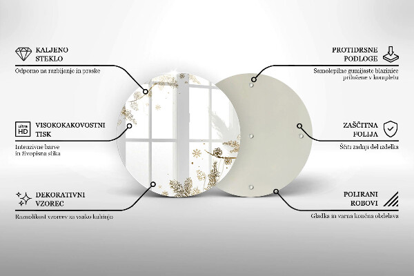 De vidrio templado Decoraciones de invierno