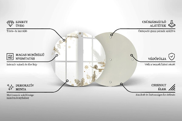 De vidrio templado Decoraciones de invierno