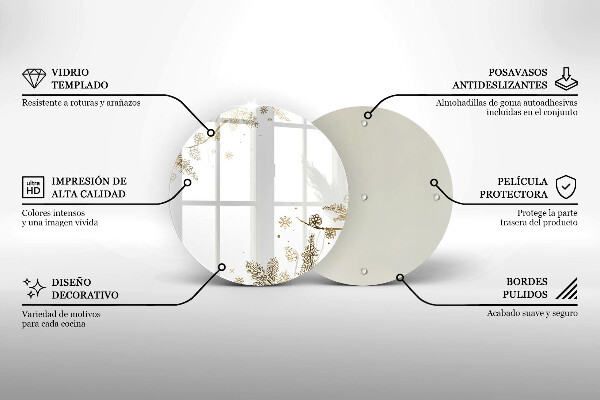 De vidrio templado Decoraciones de invierno