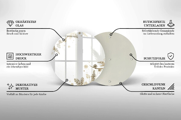 De vidrio templado Decoraciones de invierno