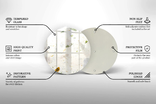 De vidrio templado Hojas cayendo
