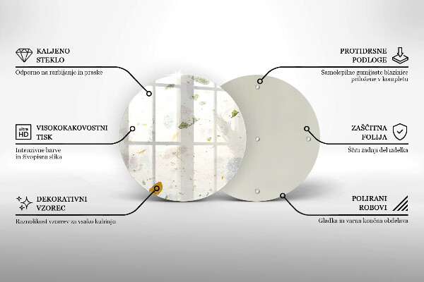 De vidrio templado Hojas cayendo