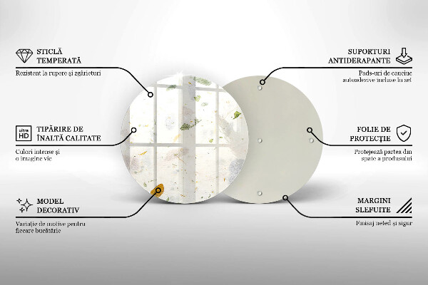 De vidrio templado Hojas cayendo