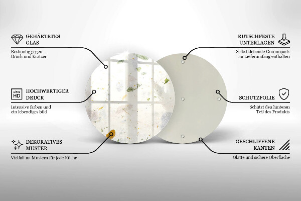 De vidrio templado Hojas cayendo