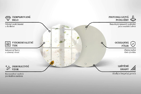 De vidrio templado Hojas cayendo