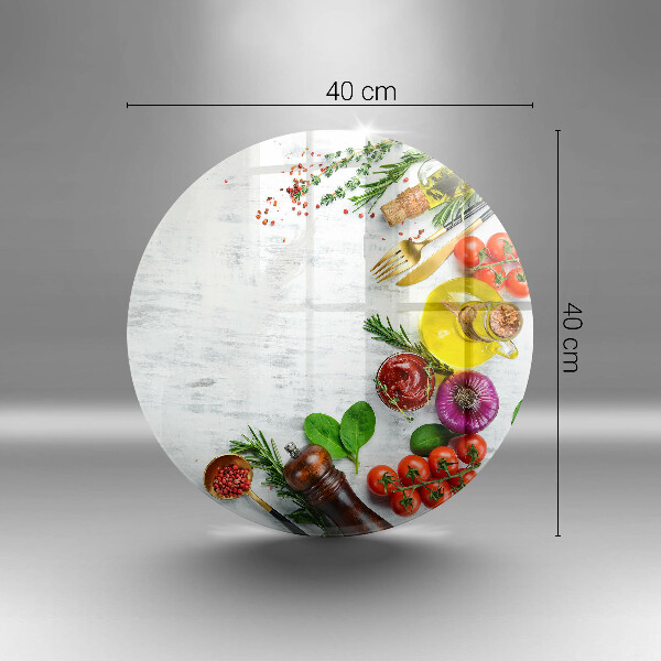 De vidrio templado Verduras y especias