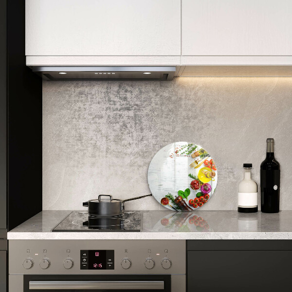 De vidrio templado Verduras y especias