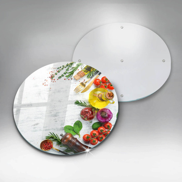 De vidrio templado Verduras y especias