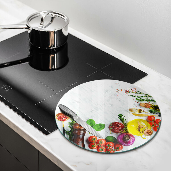 De vidrio templado Verduras y especias