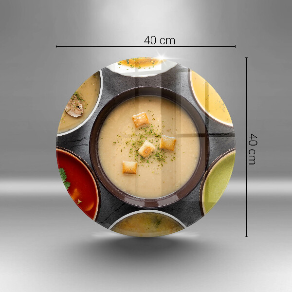 De vidrio templado Sopas coloridas