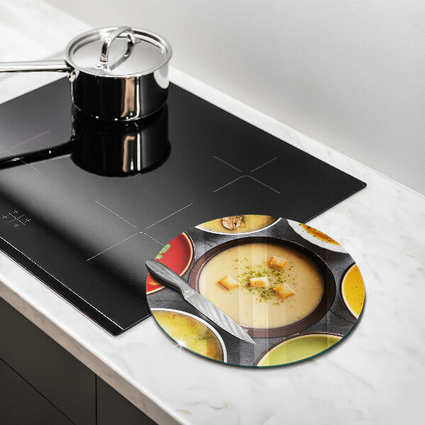 De vidrio templado Sopas coloridas