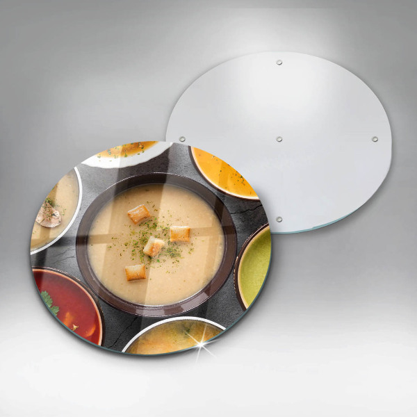 De vidrio templado Sopas coloridas