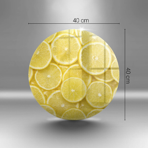 De vidrio templado Fruta de limon