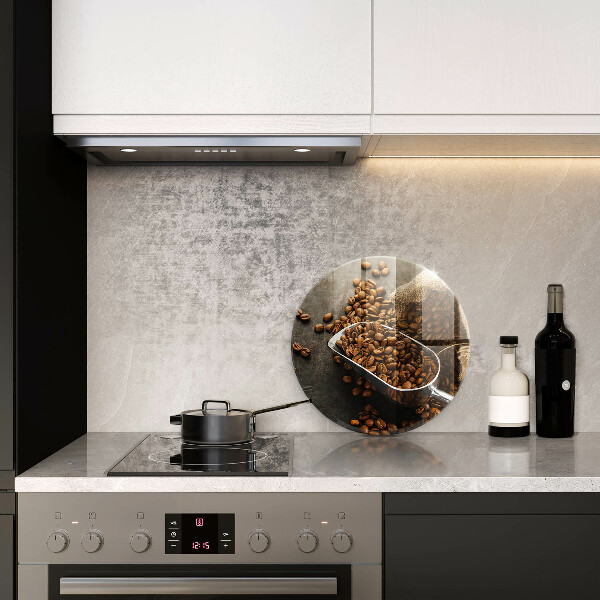 De vidrio templado Granos de café