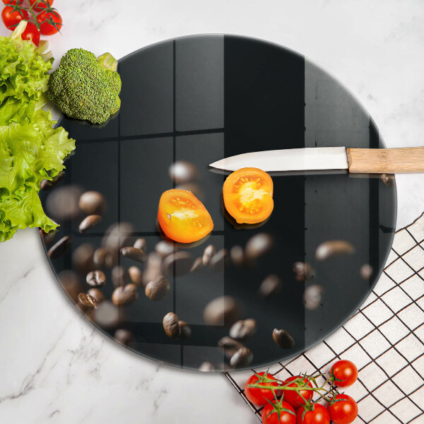 De vidrio templado Granos de café cayendo