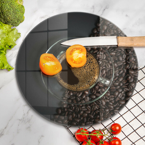 De vidrio templado Cafe y frijoles