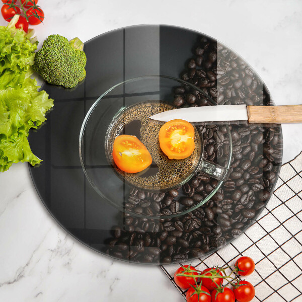 De vidrio templado Cafe y frijoles