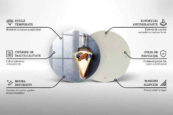 De vidrio templado Pedazo de pastel