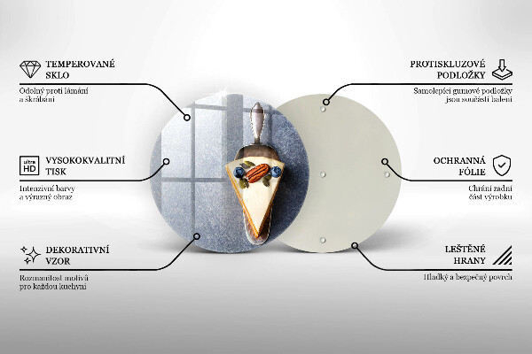 De vidrio templado Pedazo de pastel