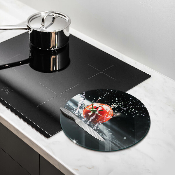 De vidrio templado Tomate en agua