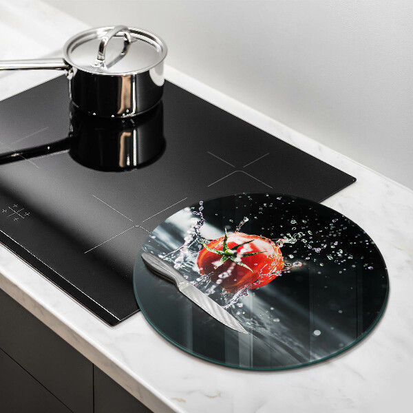 De vidrio templado Tomate en agua