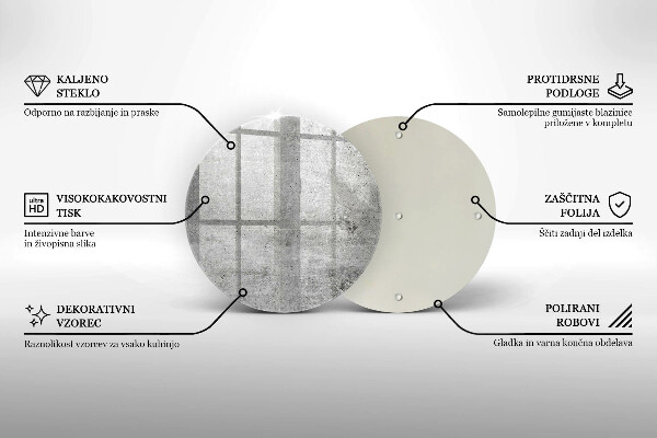 De vidrio templado Textura de hormigón