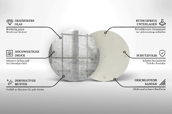 De vidrio templado Textura de hormigón